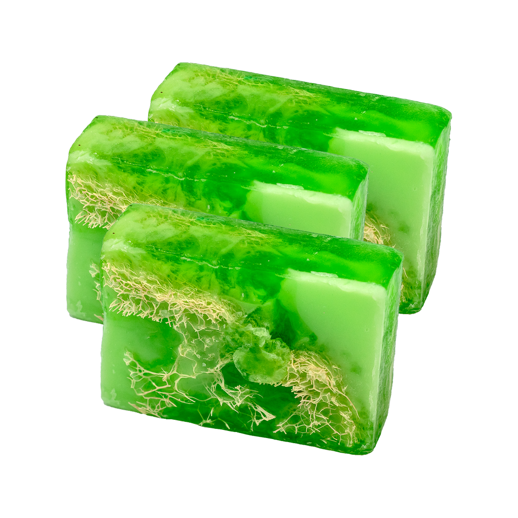 Traube mit Luffa Naturseife 100g